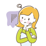 悩むお母さん